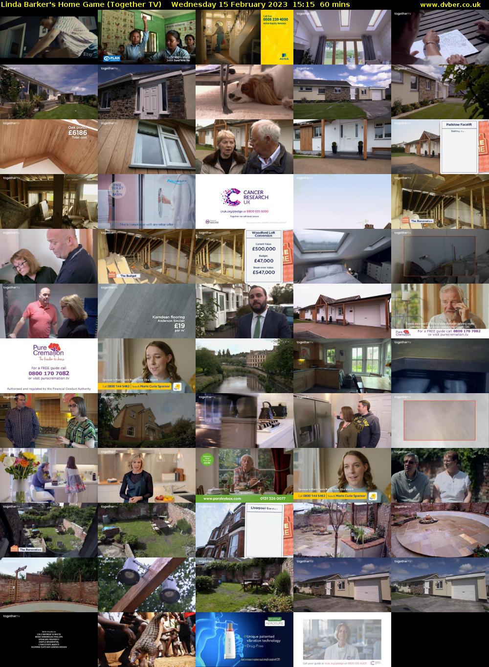 Linda Barker's Home Game (Together TV) Wednesday 15 February 2023 15:15 - 16:15