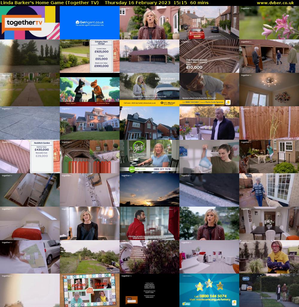 Linda Barker's Home Game (Together TV) Thursday 16 February 2023 15:15 - 16:15