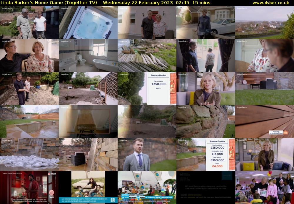 Linda Barker's Home Game (Together TV) Wednesday 22 February 2023 02:45 - 03:00