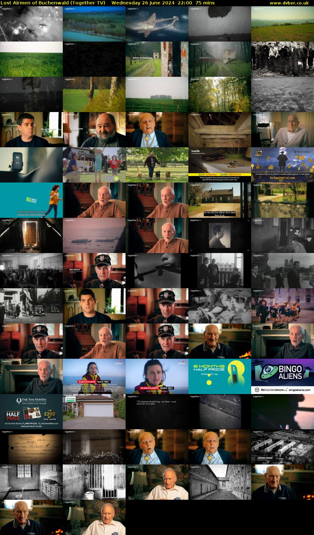 Lost Airmen of Buchenwald (Together TV) Wednesday 26 June 2024 22:00 - 23:15