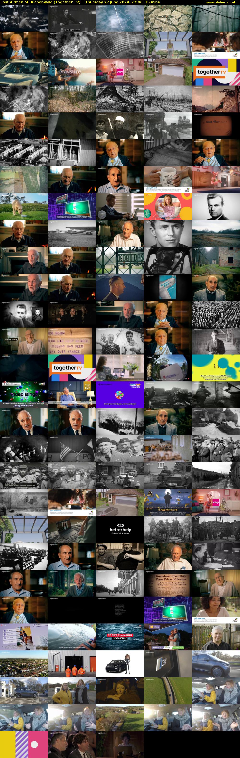 Lost Airmen of Buchenwald (Together TV) Thursday 27 June 2024 22:00 - 23:15