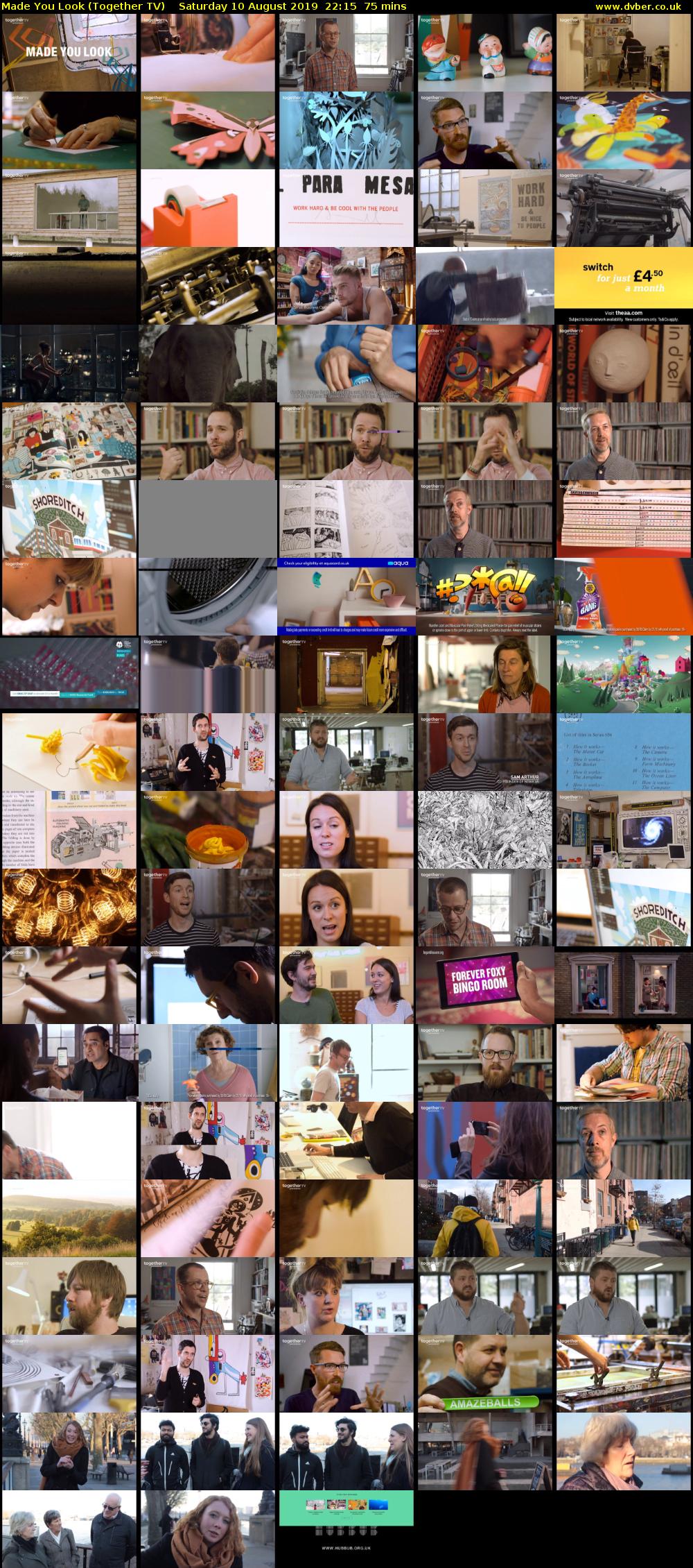 Made You Look (Together TV) Saturday 10 August 2019 22:15 - 23:30