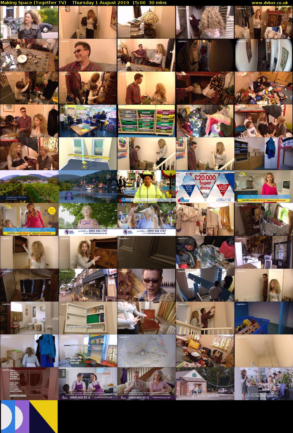 Making Space (Together TV) Thursday 1 August 2019 15:00 - 15:30