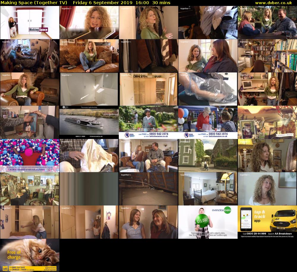 Making Space (Together TV) Friday 6 September 2019 16:00 - 16:30