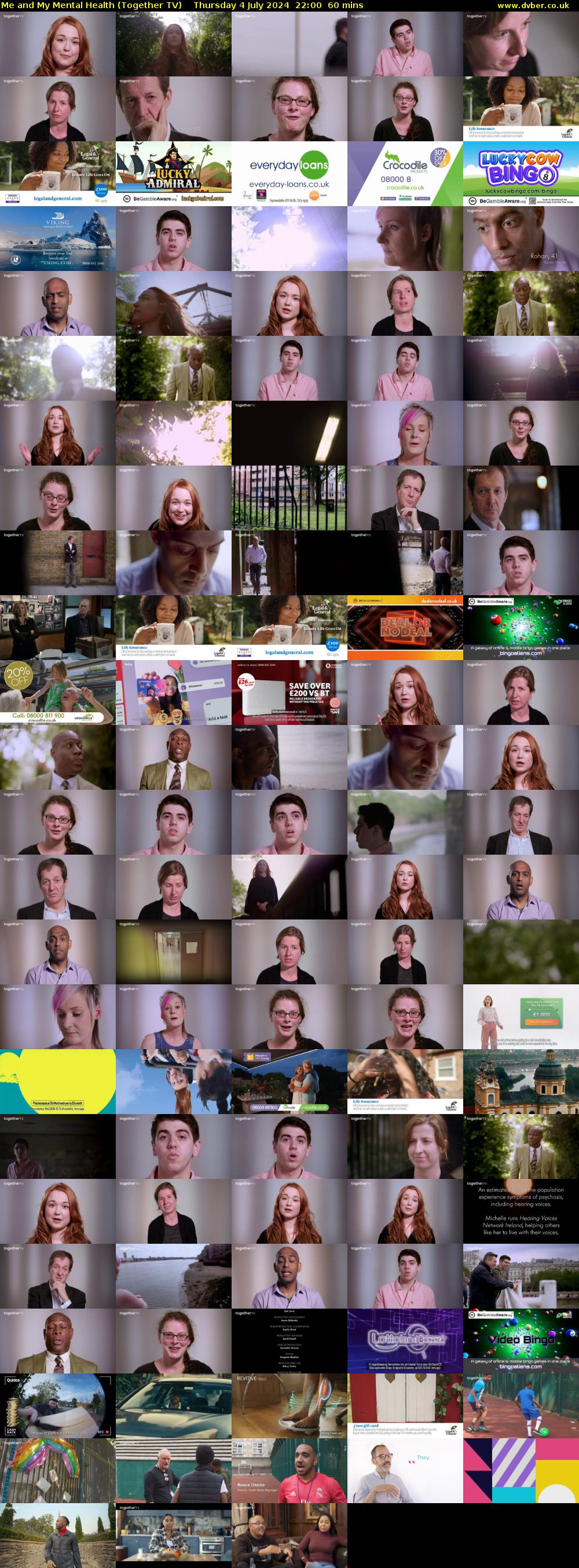 Me and My Mental Health (Together TV) Thursday 4 July 2024 22:00 - 23:00