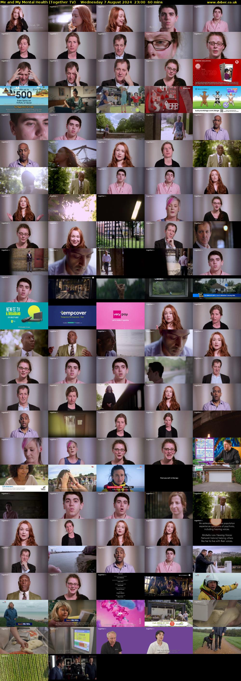 Me and My Mental Health (Together TV) Wednesday 7 August 2024 23:00 - 00:00