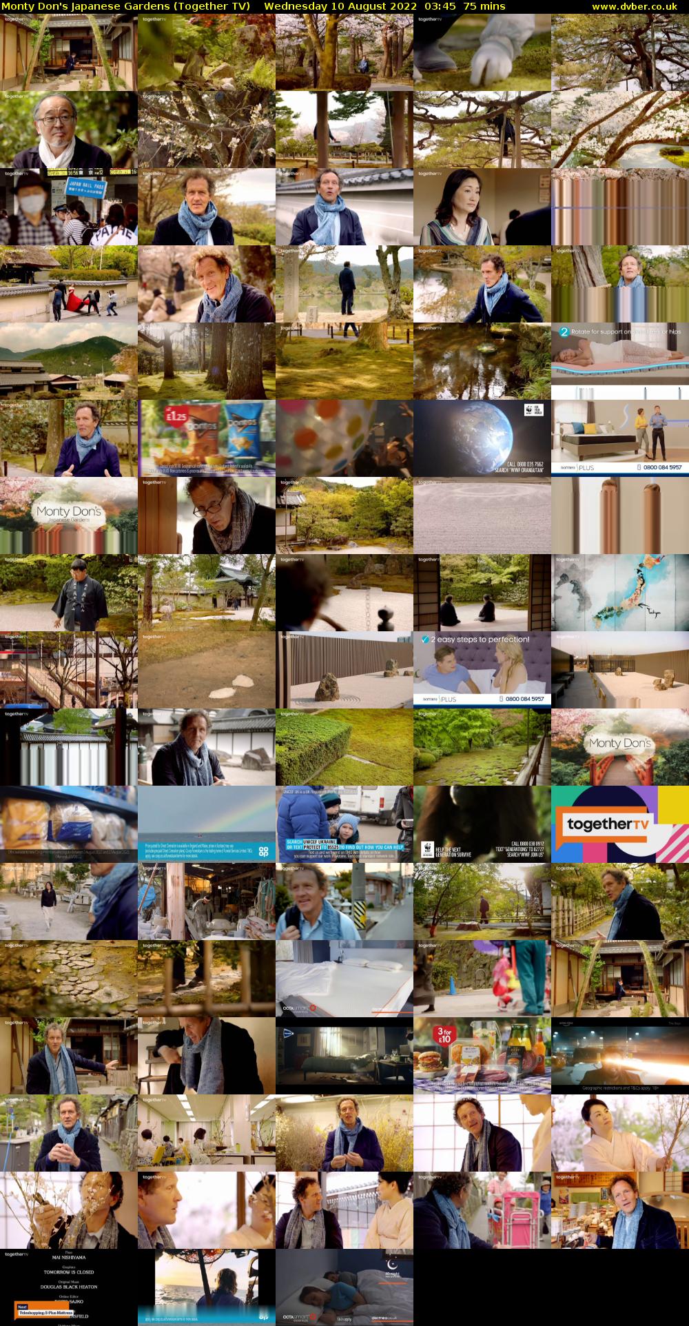 Monty Don's Japanese Gardens (Together TV) Wednesday 10 August 2022 03:45 - 05:00