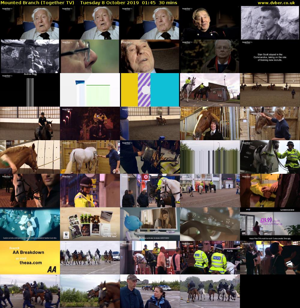 Mounted Branch (Together TV) Tuesday 8 October 2019 01:45 - 02:15