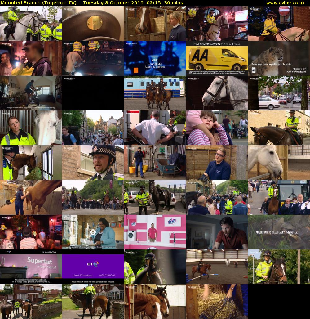 Mounted Branch (Together TV) Tuesday 8 October 2019 02:15 - 02:45