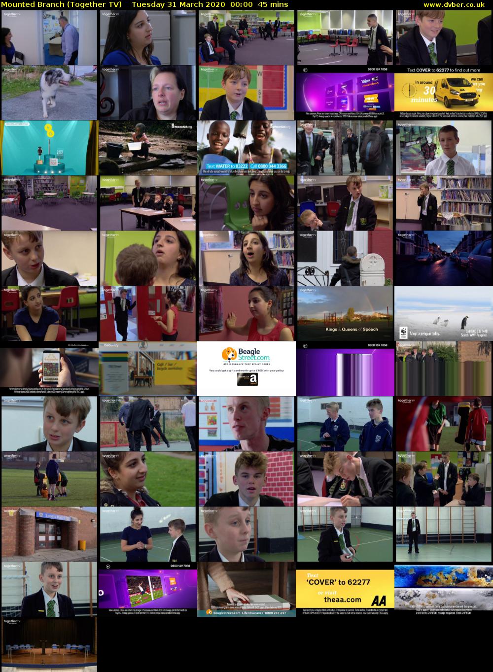 Mounted Branch (Together TV) Tuesday 31 March 2020 00:00 - 00:45