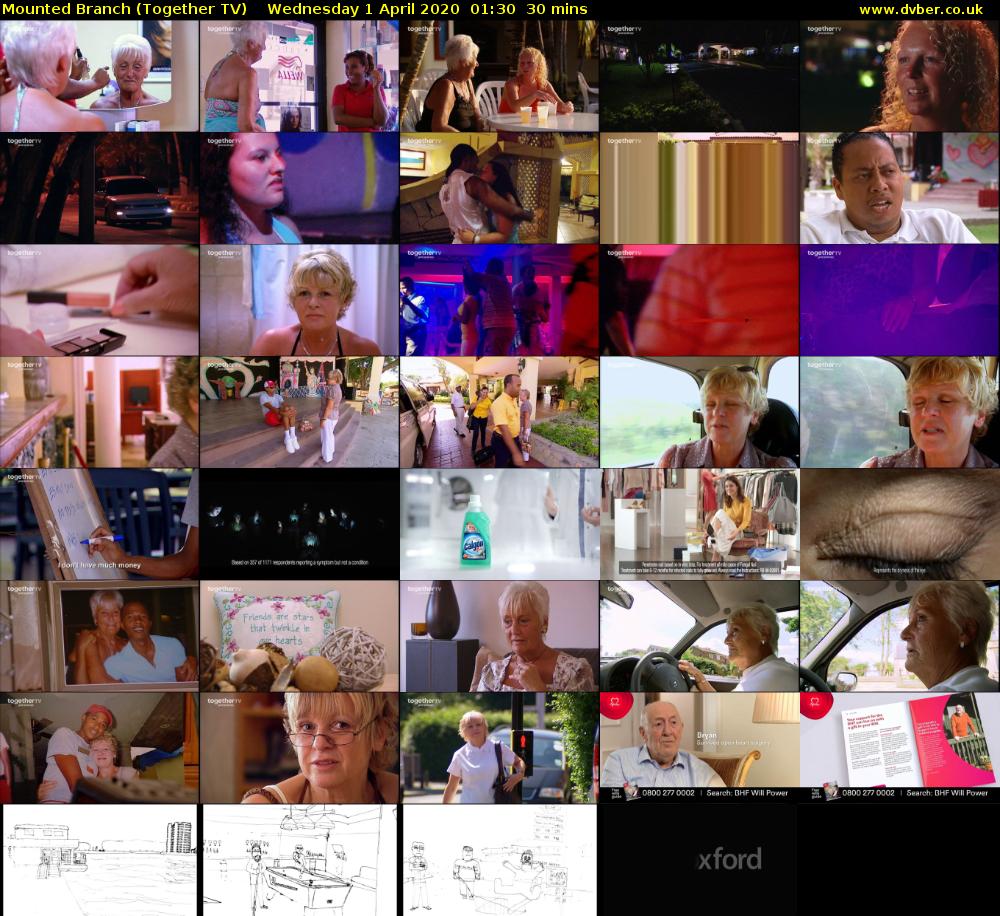 Mounted Branch (Together TV) Wednesday 1 April 2020 01:30 - 02:00