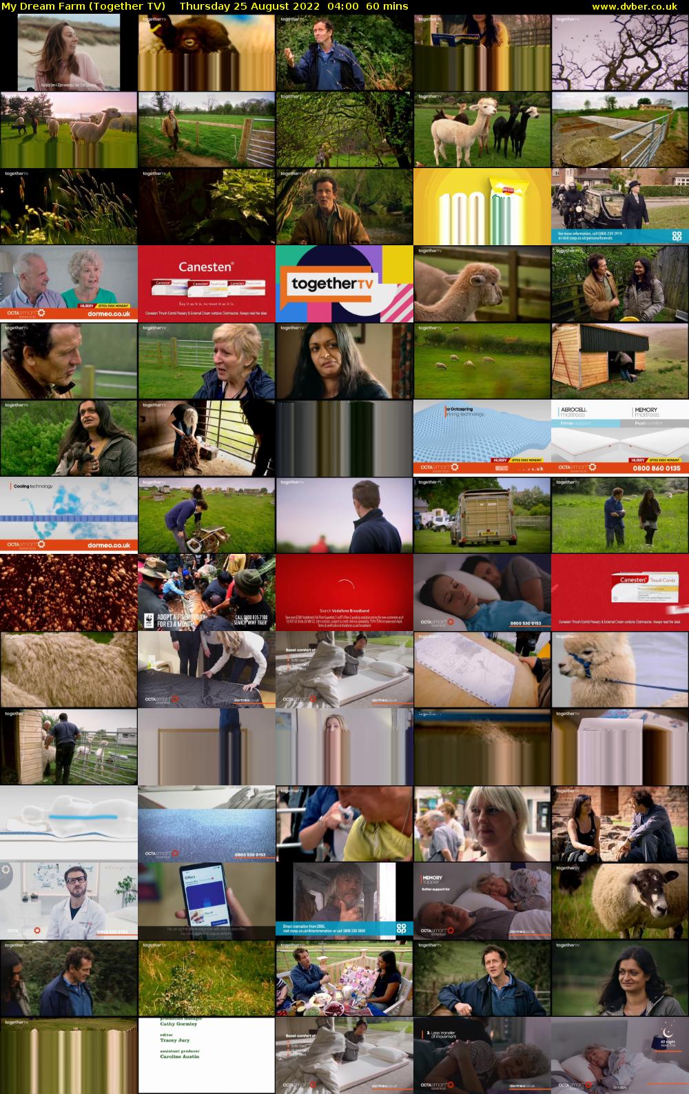 My Dream Farm (Together TV) Thursday 25 August 2022 04:00 - 05:00