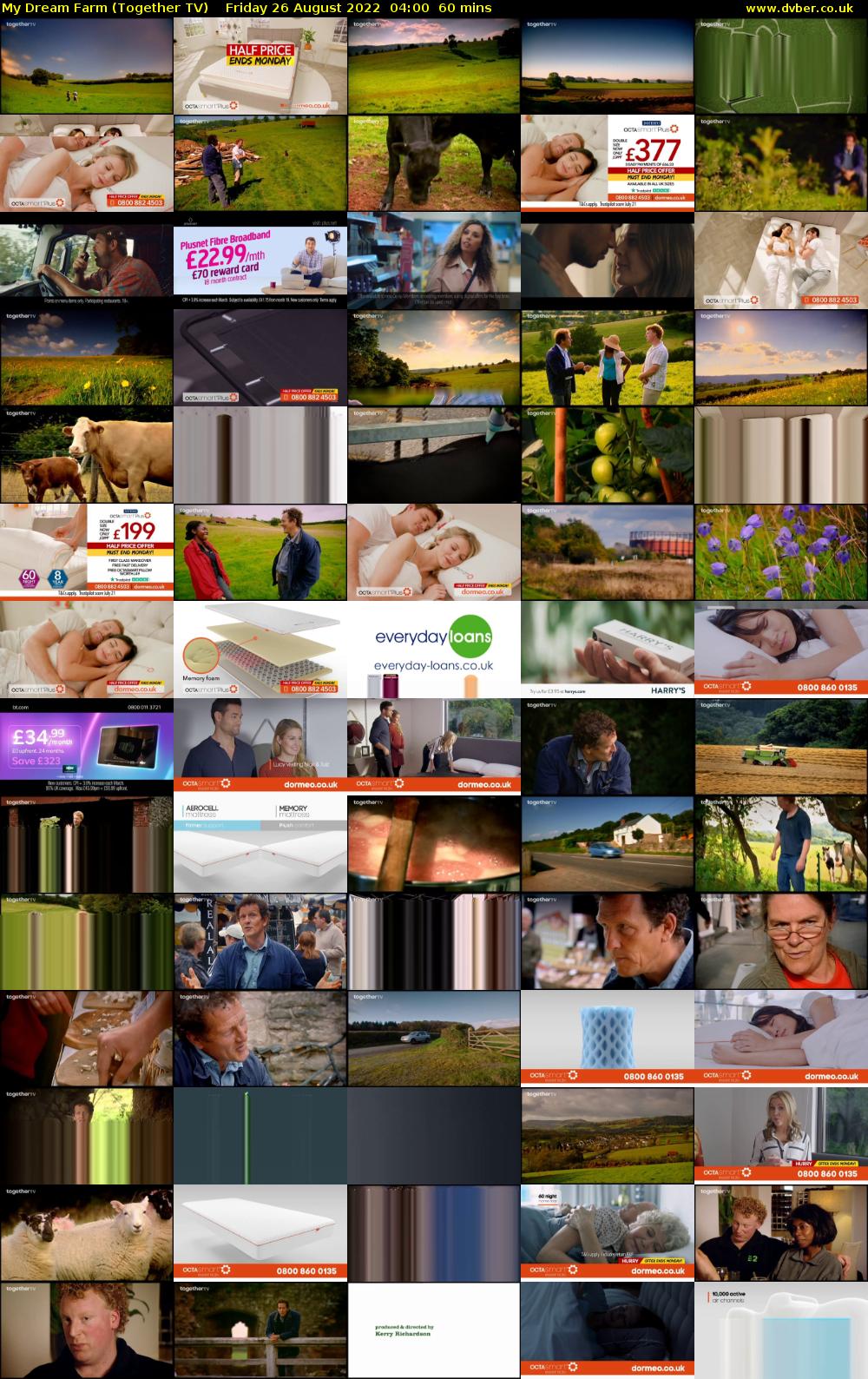 My Dream Farm (Together TV) Friday 26 August 2022 04:00 - 05:00