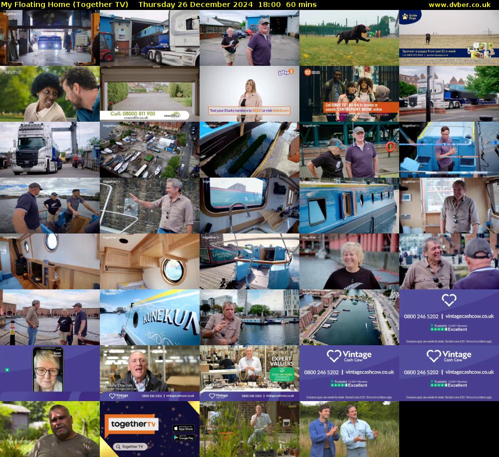 My Floating Home (Together TV) Thursday 26 December 2024 18:00 - 19:00