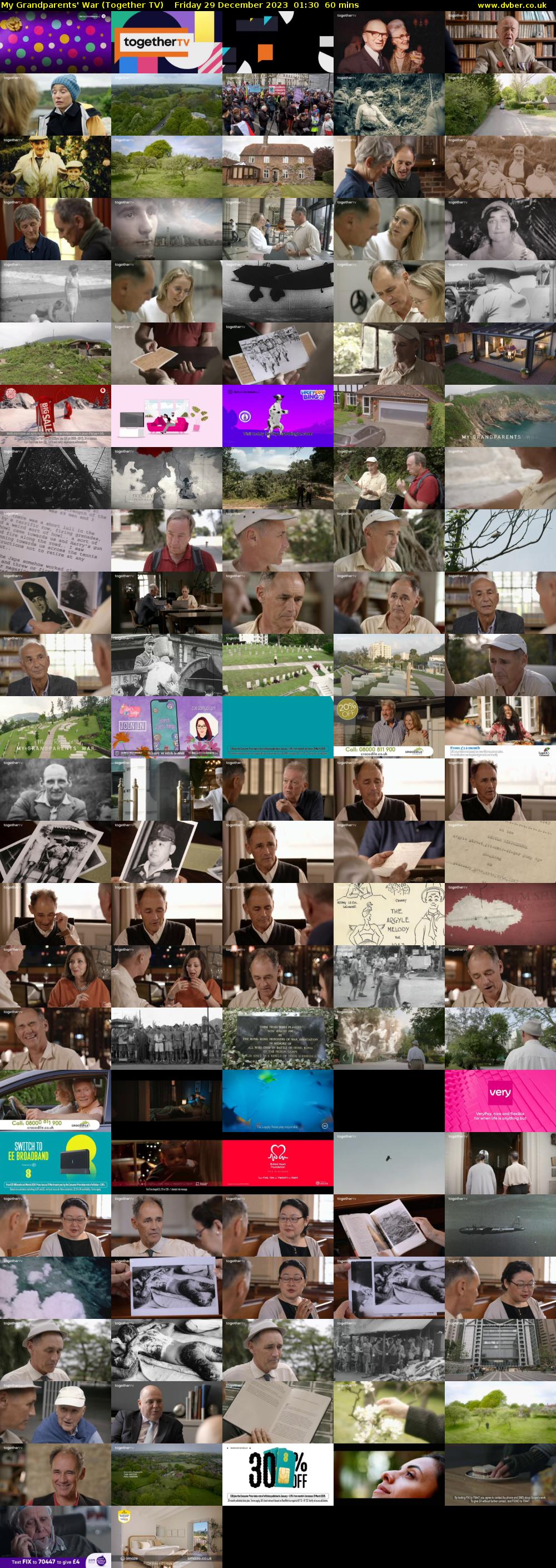 My Grandparents' War (Together TV) Friday 29 December 2023 01:30 - 02:30