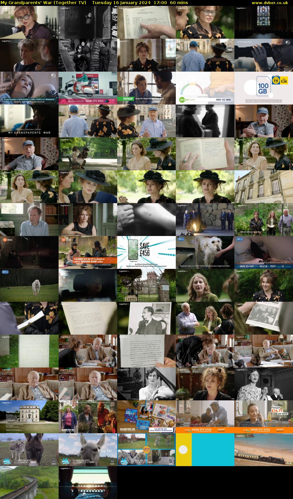 My Grandparents' War (Together TV) Tuesday 16 January 2024 17:00 - 18:00