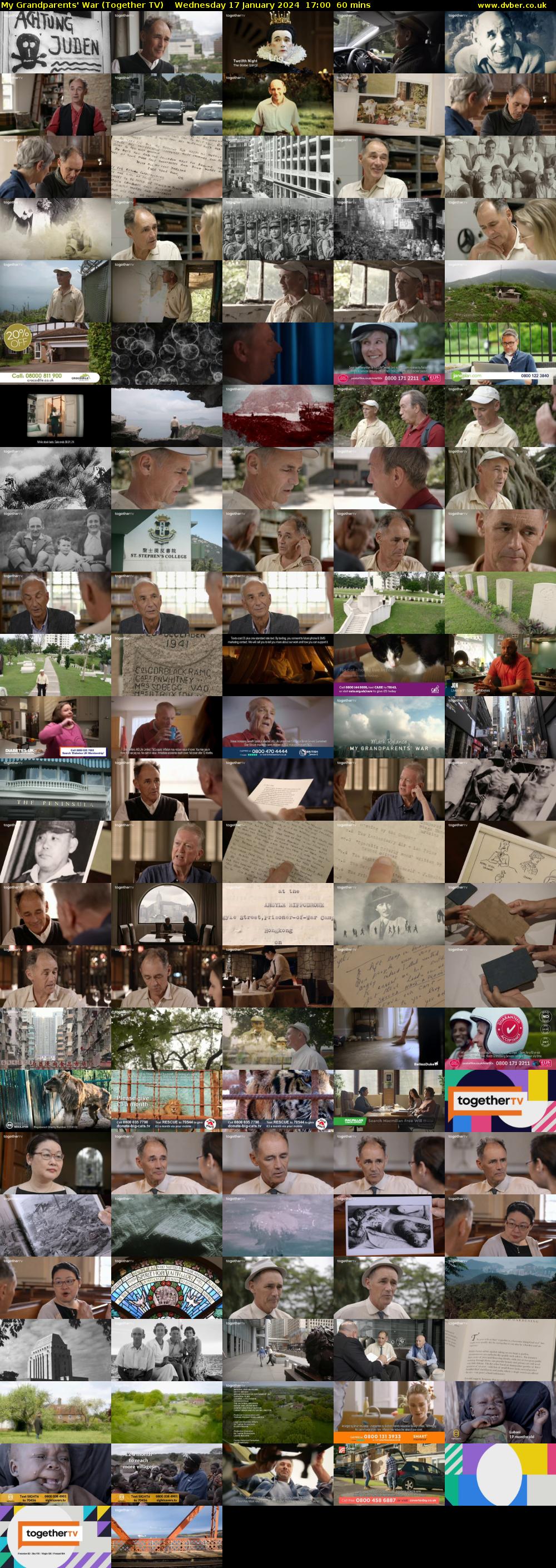 My Grandparents' War (Together TV) Wednesday 17 January 2024 17:00 - 18:00