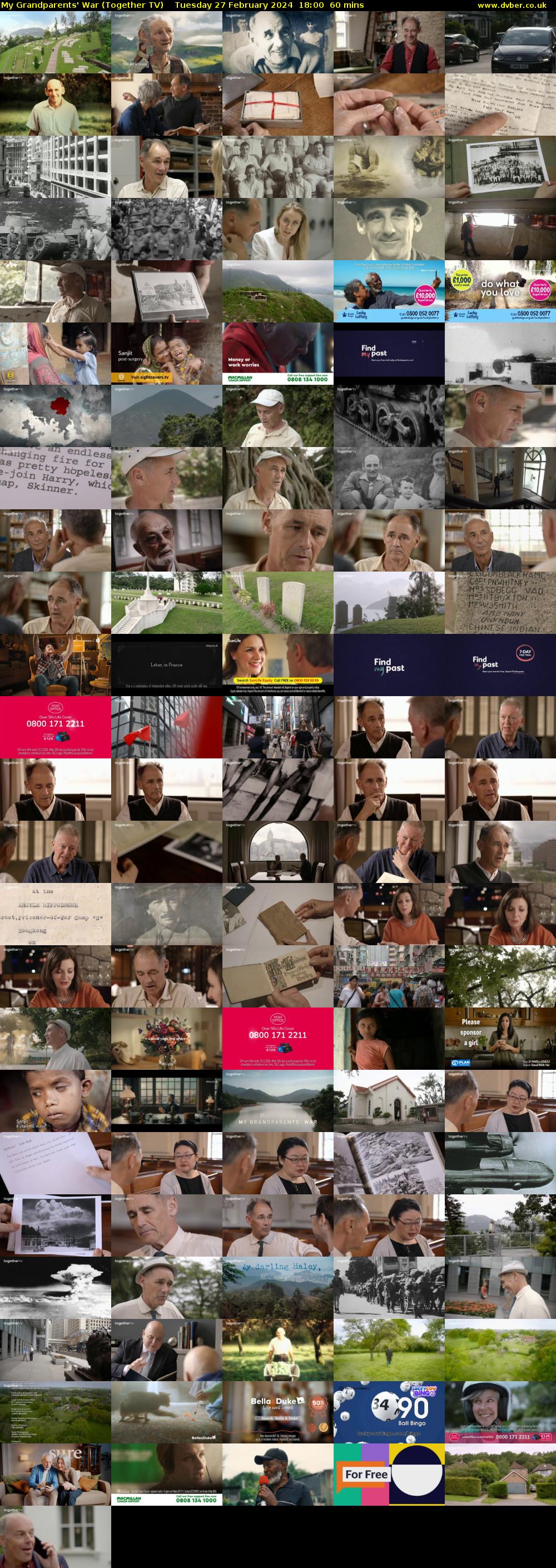 My Grandparents' War (Together TV) Tuesday 27 February 2024 18:00 - 19:00