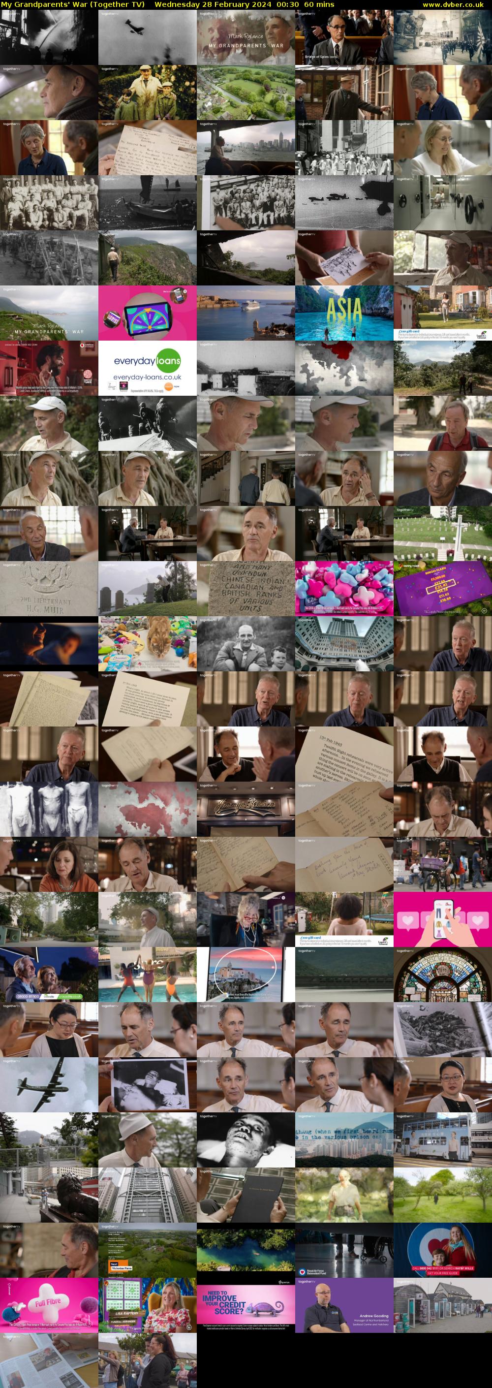 My Grandparents' War (Together TV) Wednesday 28 February 2024 00:30 - 01:30