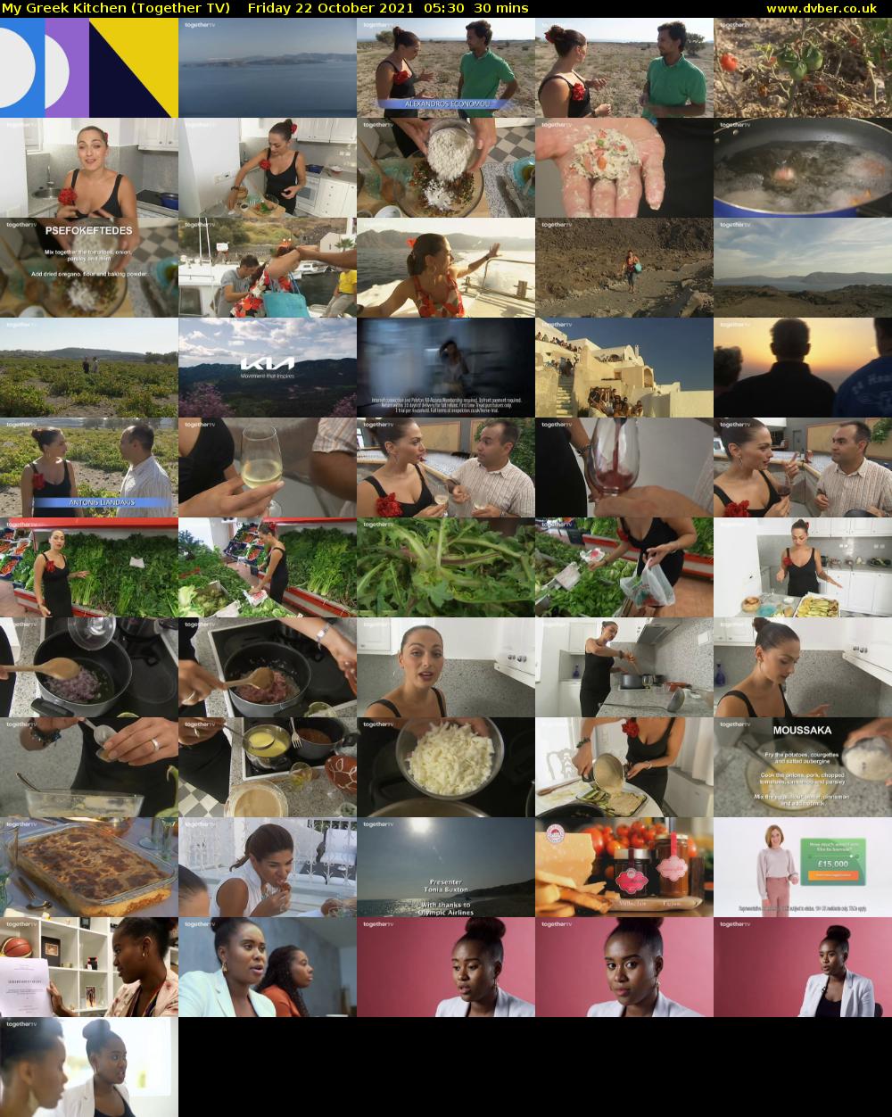 My Greek Kitchen (Together TV) Friday 22 October 2021 05:30 - 06:00