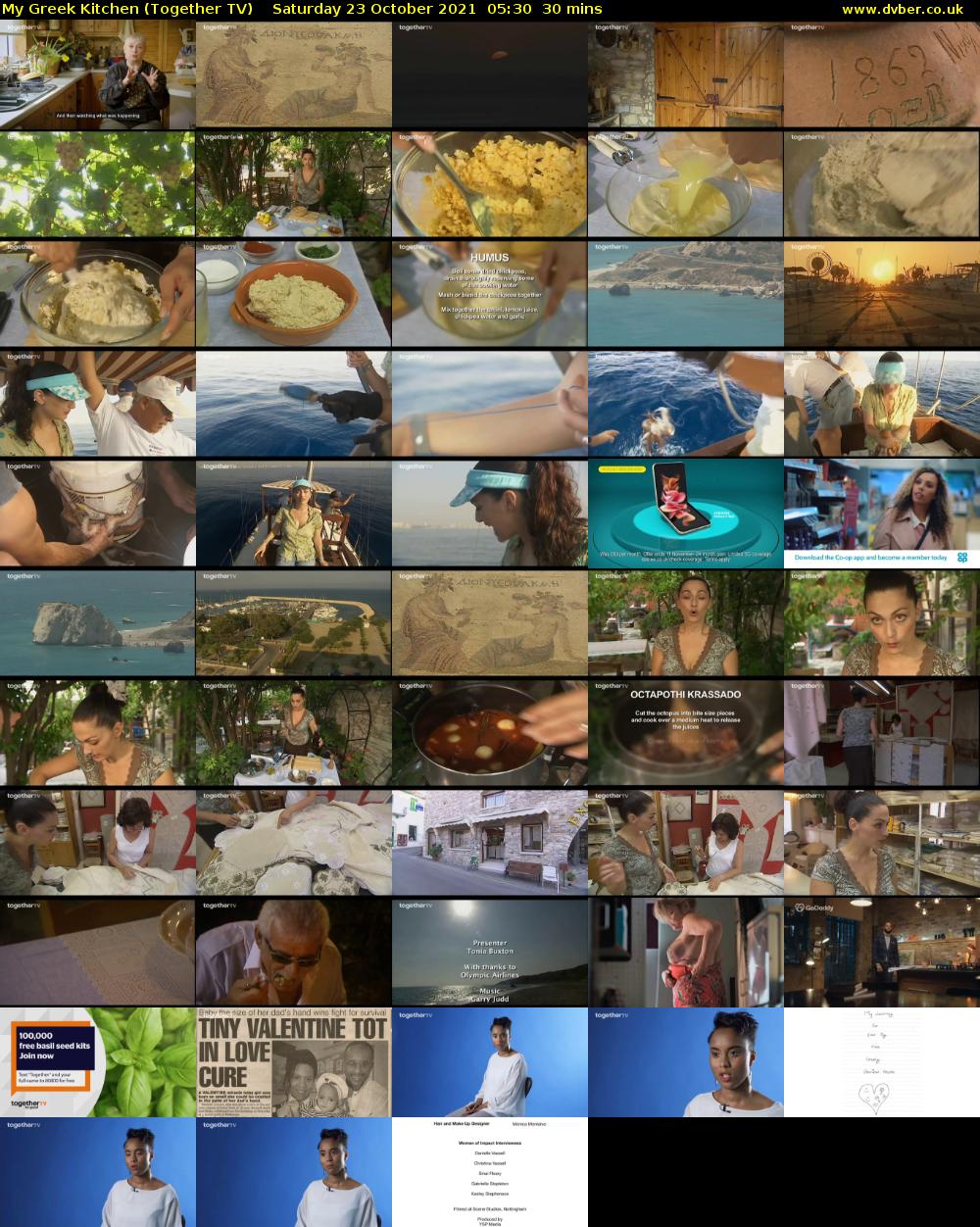 My Greek Kitchen (Together TV) Saturday 23 October 2021 05:30 - 06:00