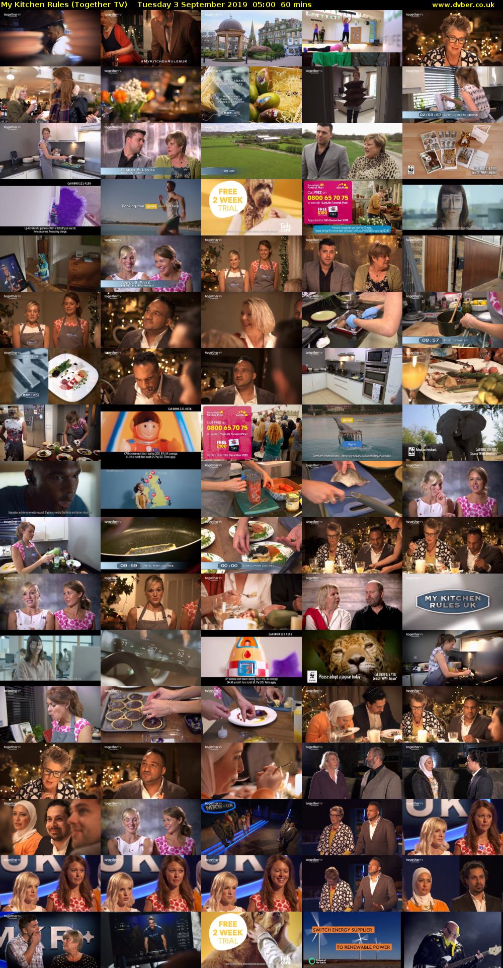 My Kitchen Rules (Together TV) Tuesday 3 September 2019 05:00 - 06:00