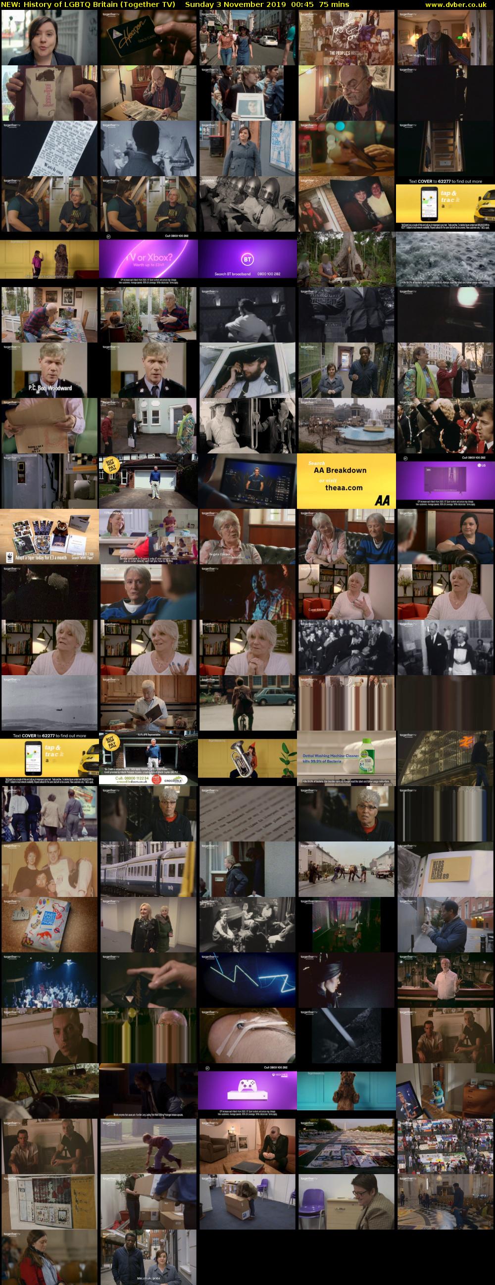 NEW: History of LGBTQ Britain (Together TV) Sunday 3 November 2019 00:45 - 02:00