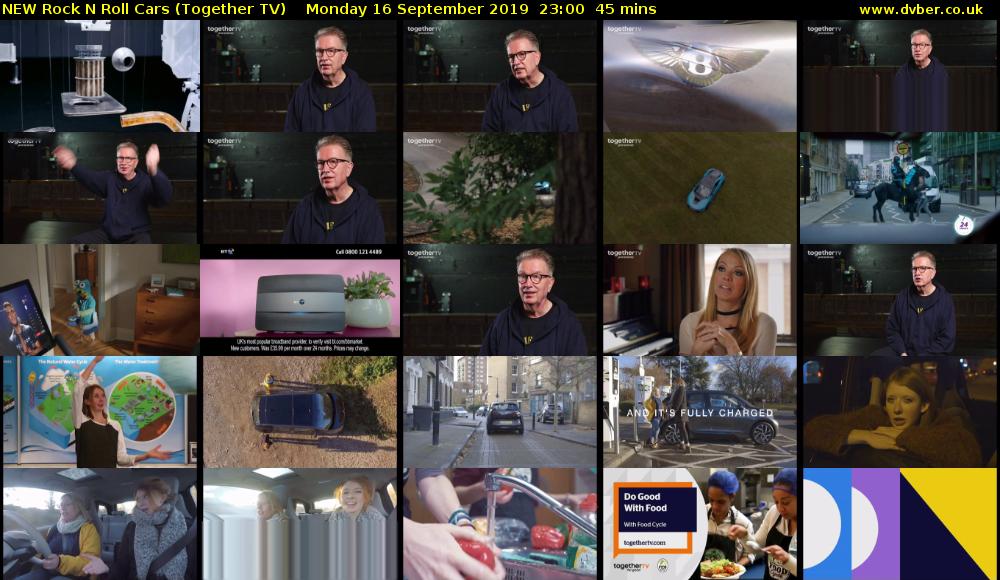 NEW Rock N Roll Cars (Together TV) Monday 16 September 2019 23:00 - 23:45