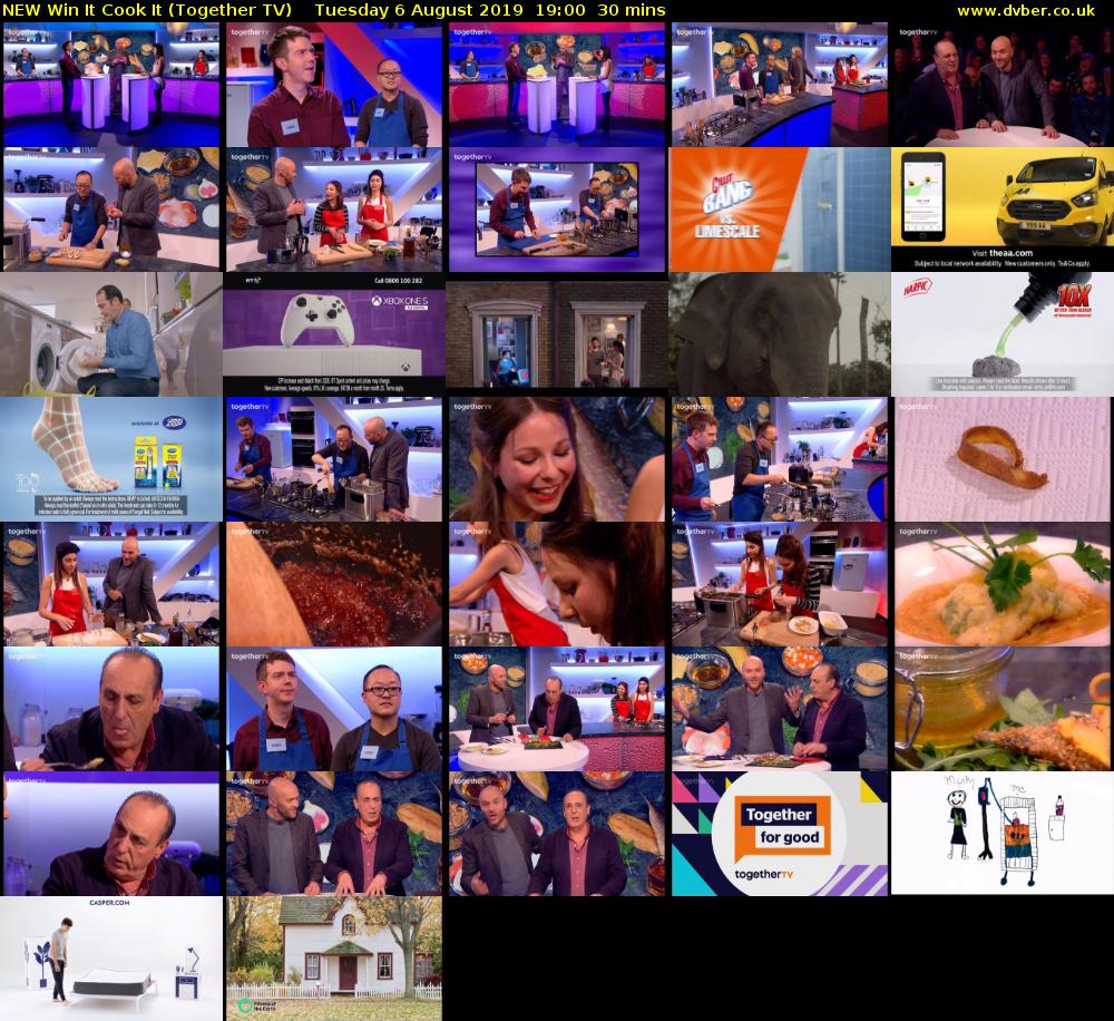 NEW Win It Cook It (Together TV) Tuesday 6 August 2019 19:00 - 19:30