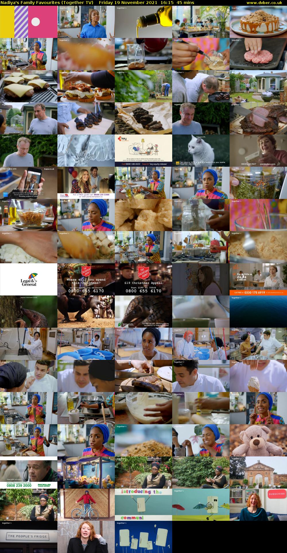 Nadiya's Family Favourites (Together TV) Friday 19 November 2021 16:15 - 17:00