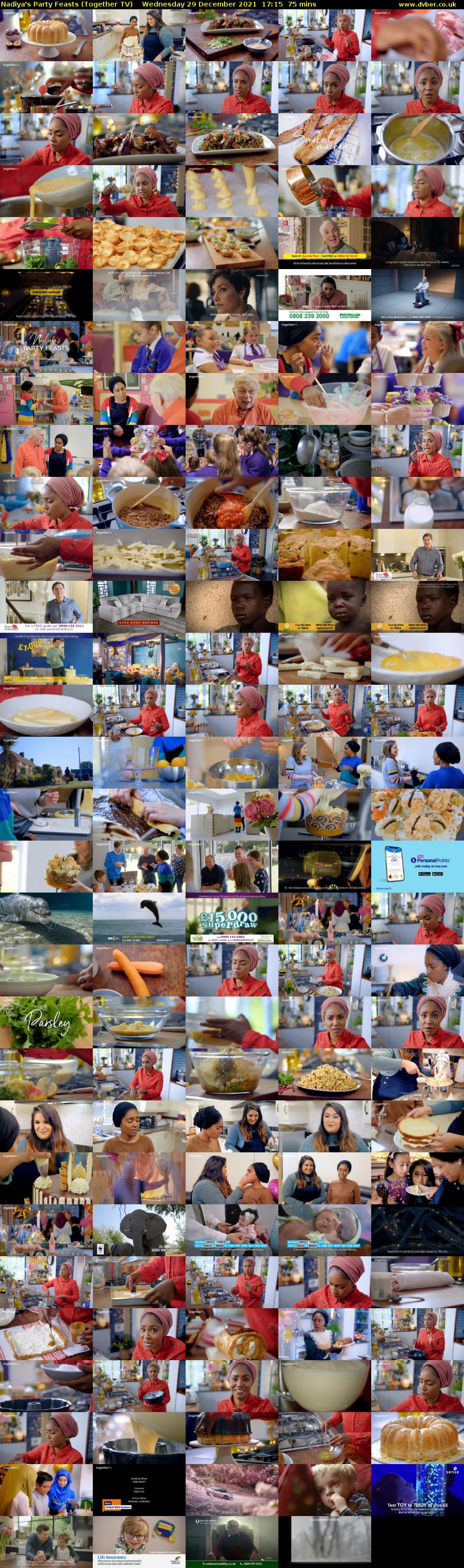 Nadiya's Party Feasts (Together TV) Wednesday 29 December 2021 17:15 - 18:30
