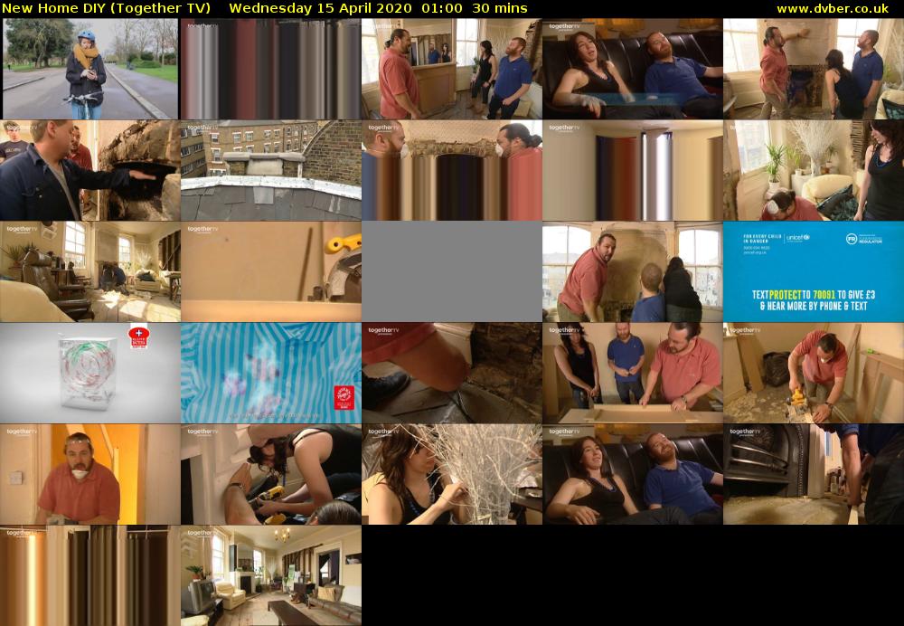 New Home DIY (Together TV) Wednesday 15 April 2020 01:00 - 01:30