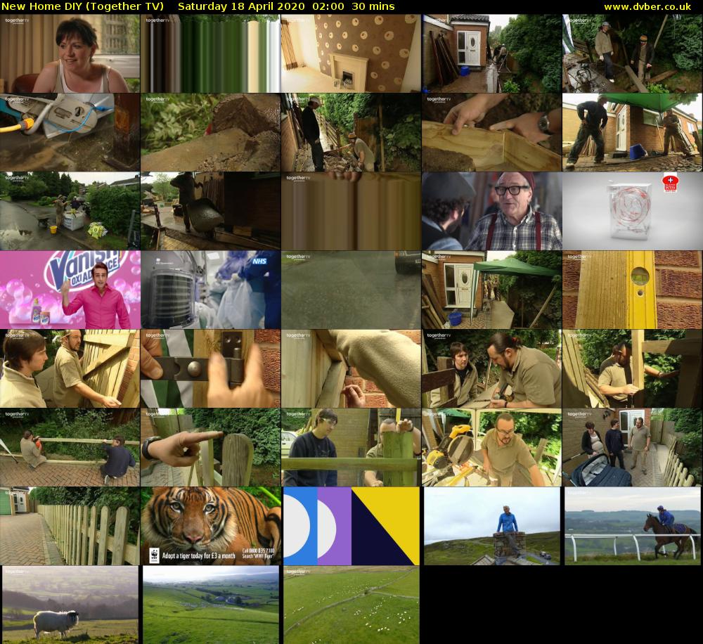 New Home DIY (Together TV) Saturday 18 April 2020 02:00 - 02:30