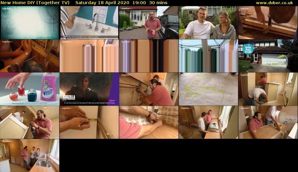 New Home DIY (Together TV) Saturday 18 April 2020 19:00 - 19:30