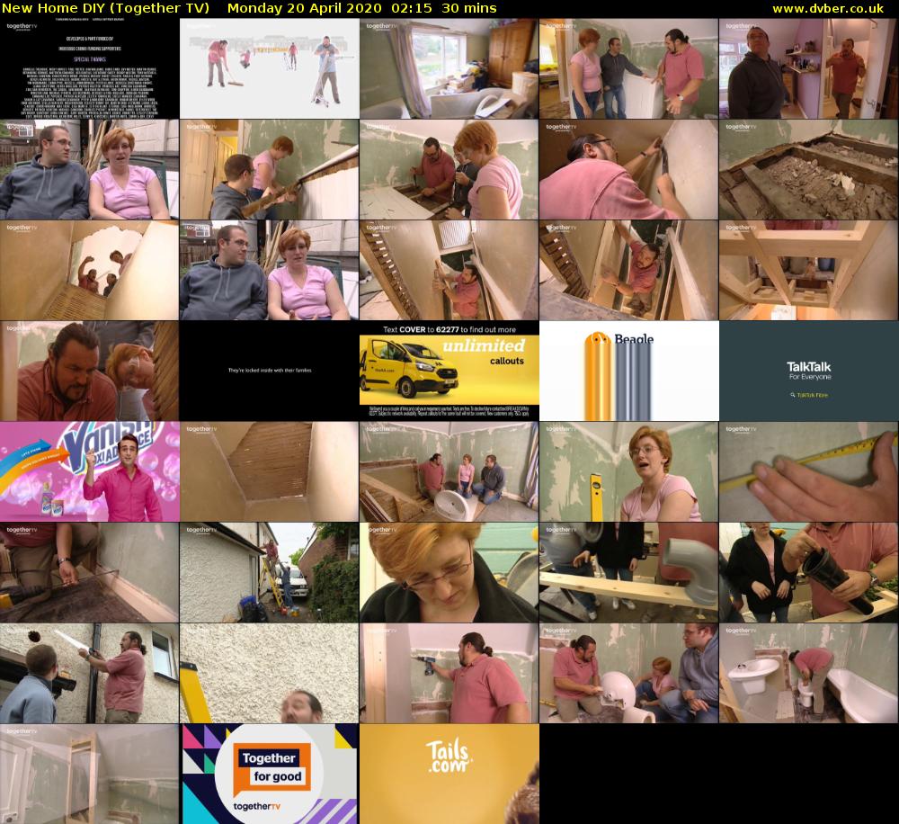 New Home DIY (Together TV) Monday 20 April 2020 02:15 - 02:45