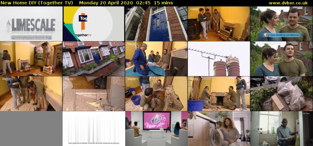 New Home DIY (Together TV) Monday 20 April 2020 02:45 - 03:00