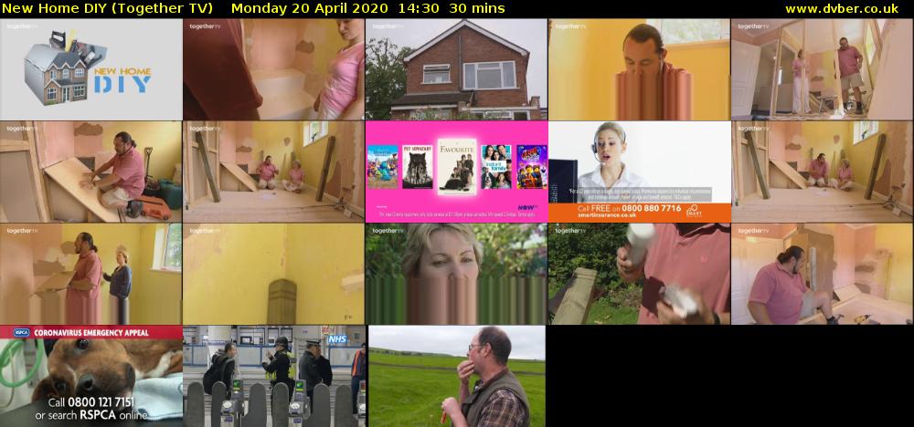 New Home DIY (Together TV) Monday 20 April 2020 14:30 - 15:00