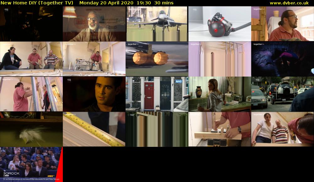 New Home DIY (Together TV) Monday 20 April 2020 19:30 - 20:00
