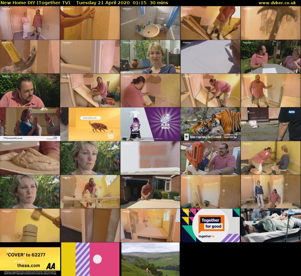 New Home DIY (Together TV) Tuesday 21 April 2020 01:15 - 01:45