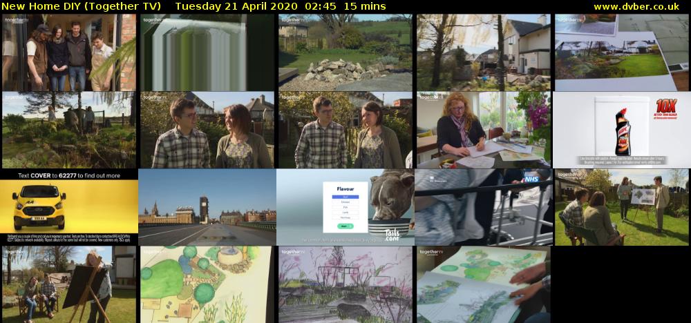 New Home DIY (Together TV) Tuesday 21 April 2020 02:45 - 03:00