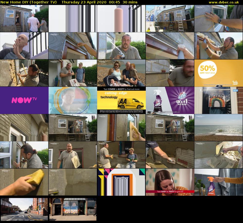 New Home DIY (Together TV) Thursday 23 April 2020 00:45 - 01:15