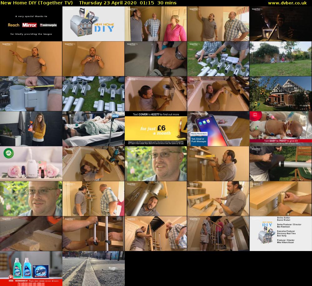 New Home DIY (Together TV) Thursday 23 April 2020 01:15 - 01:45