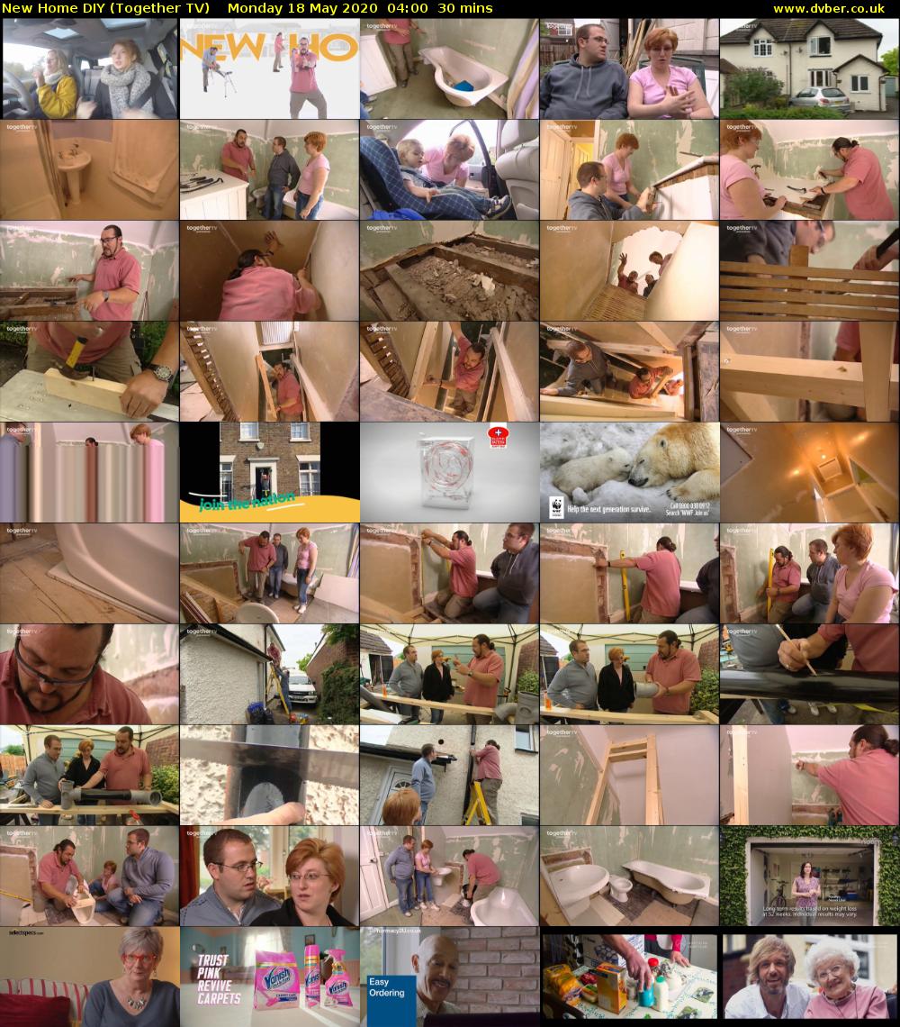 New Home DIY (Together TV) Monday 18 May 2020 04:00 - 04:30