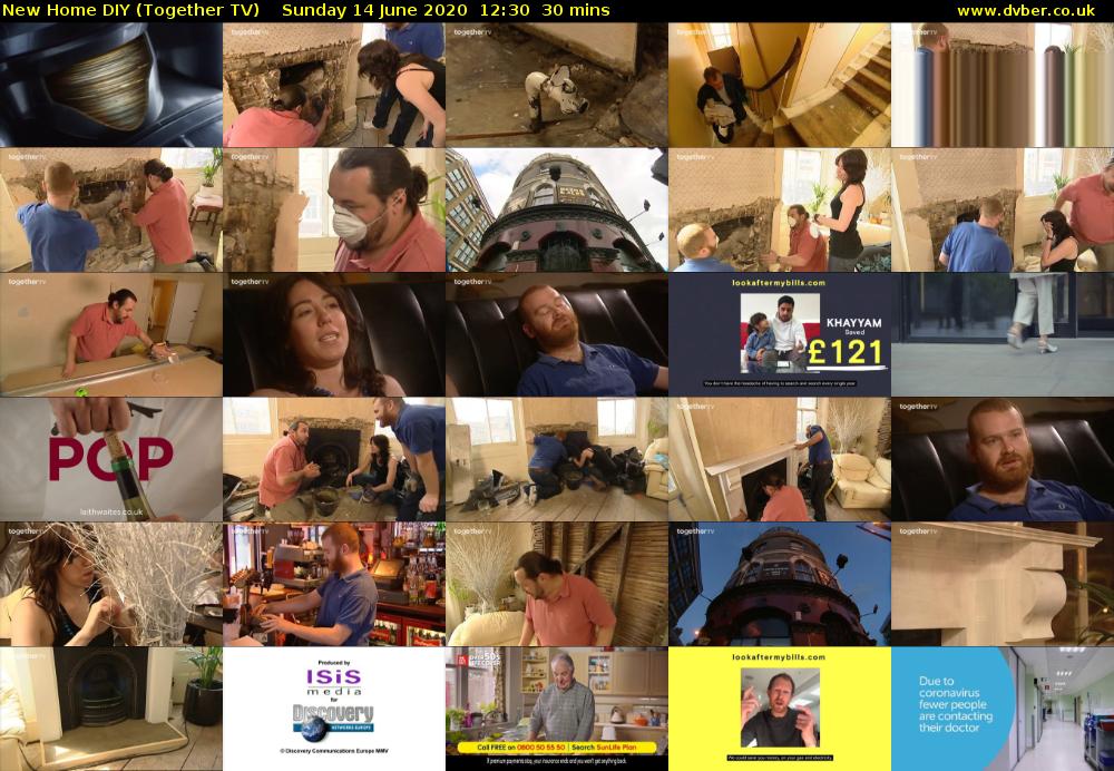 New Home DIY (Together TV) Sunday 14 June 2020 12:30 - 13:00