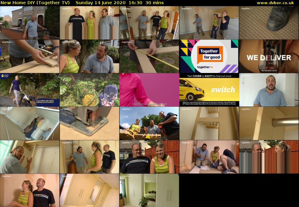 New Home DIY (Together TV) Sunday 14 June 2020 16:30 - 17:00