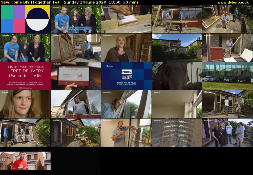 New Home DIY (Together TV) Sunday 14 June 2020 18:00 - 18:30