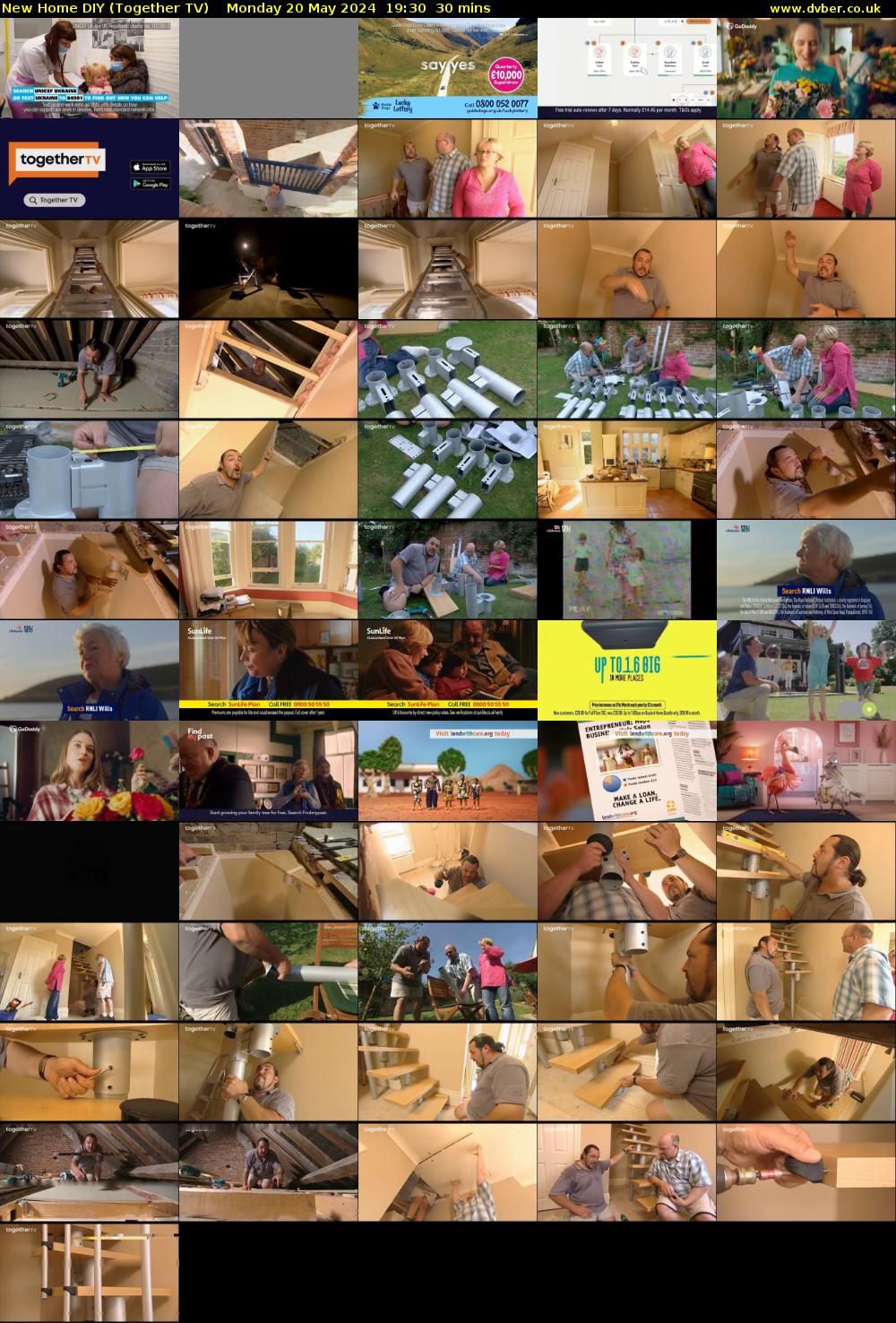 New Home DIY (Together TV) Monday 20 May 2024 19:30 - 20:00