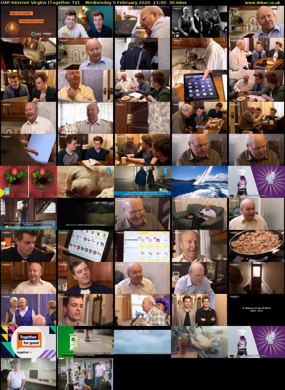 OAP Internet Virgins (Together TV) Wednesday 5 February 2020 21:00 - 21:30