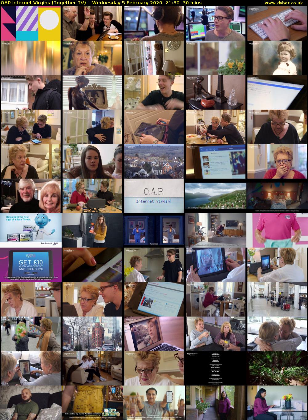 OAP Internet Virgins (Together TV) Wednesday 5 February 2020 21:30 - 22:00