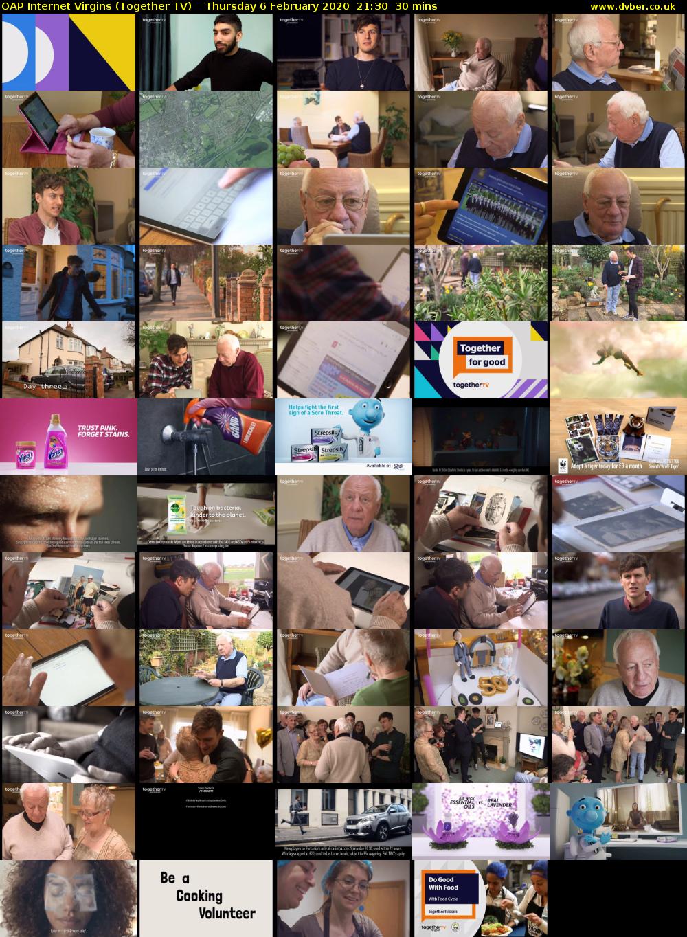 OAP Internet Virgins (Together TV) Thursday 6 February 2020 21:30 - 22:00